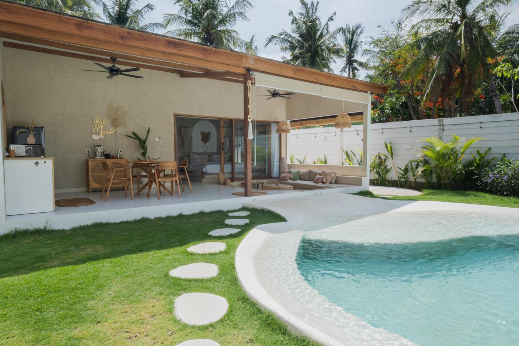 Gili Boho Villas - Aesthetic Private Pool Villas غيلي تراوانغان المظهر الخارجي الصورة