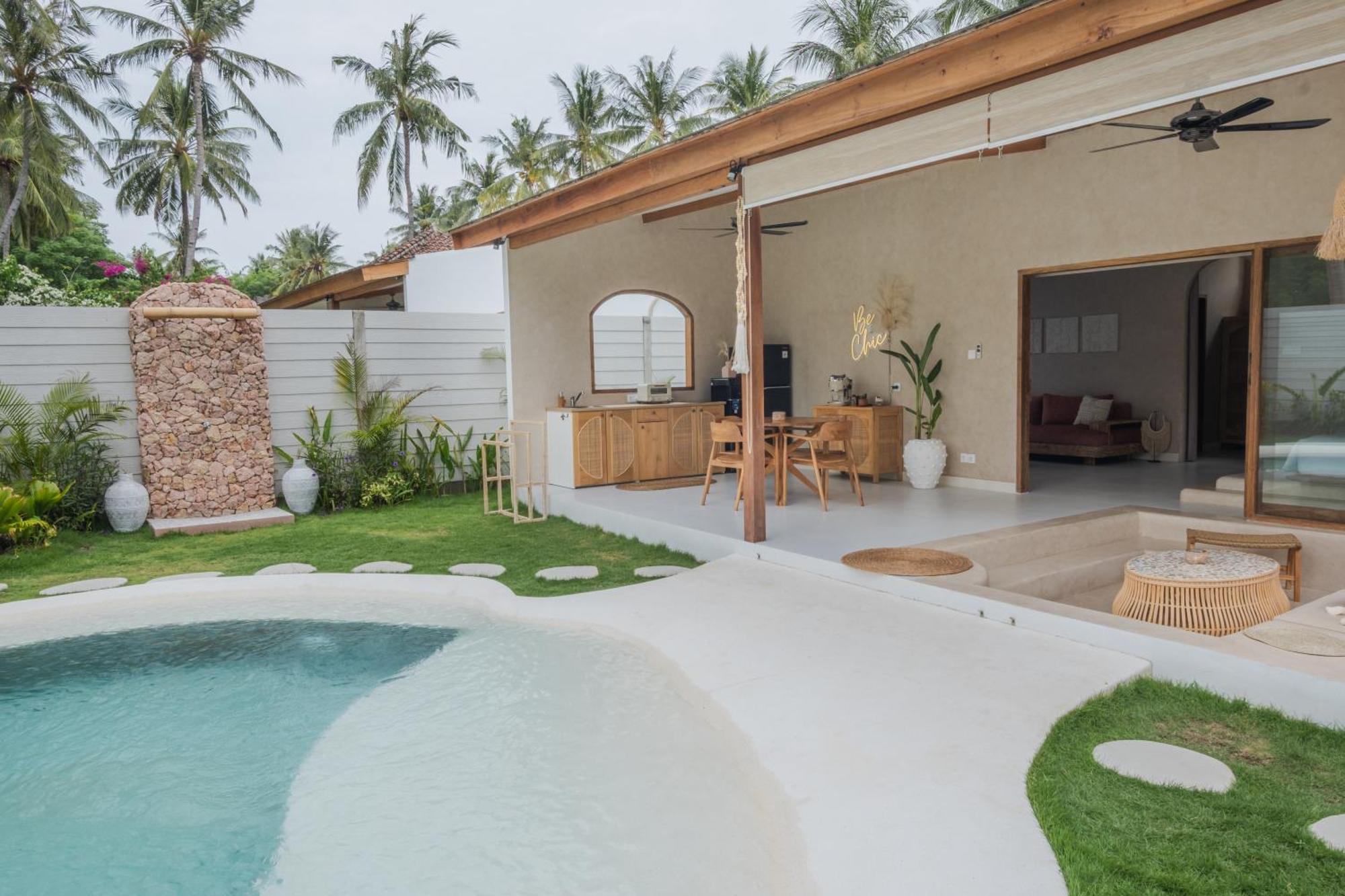 Gili Boho Villas - Aesthetic Private Pool Villas غيلي تراوانغان المظهر الخارجي الصورة